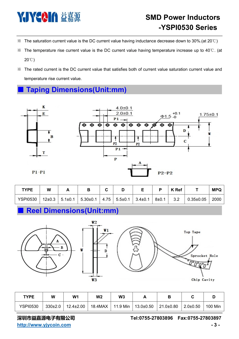 IC封装资料_电感_YSPI0530-R68M.pdf_第3页