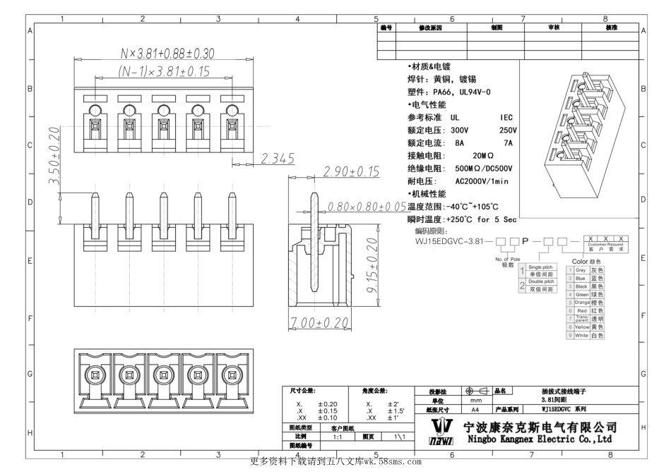 IC封装资料_连接器_WJ15EDGVC-3.81-3P.pdf_第1页