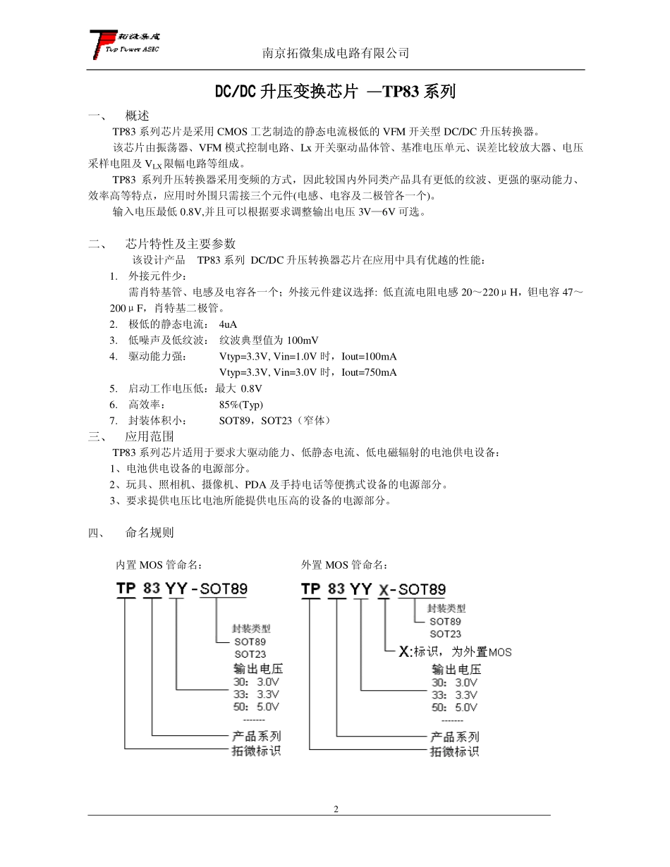 IC封装资料_电源管理芯片_TP8350-89.pdf_第2页