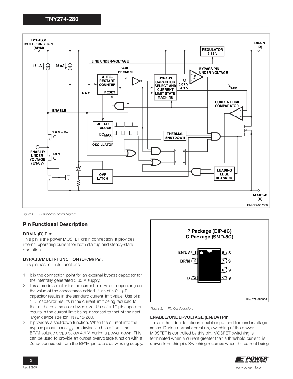 IC封装资料_电源管理芯片_TNY278GN-TL.pdf_第2页