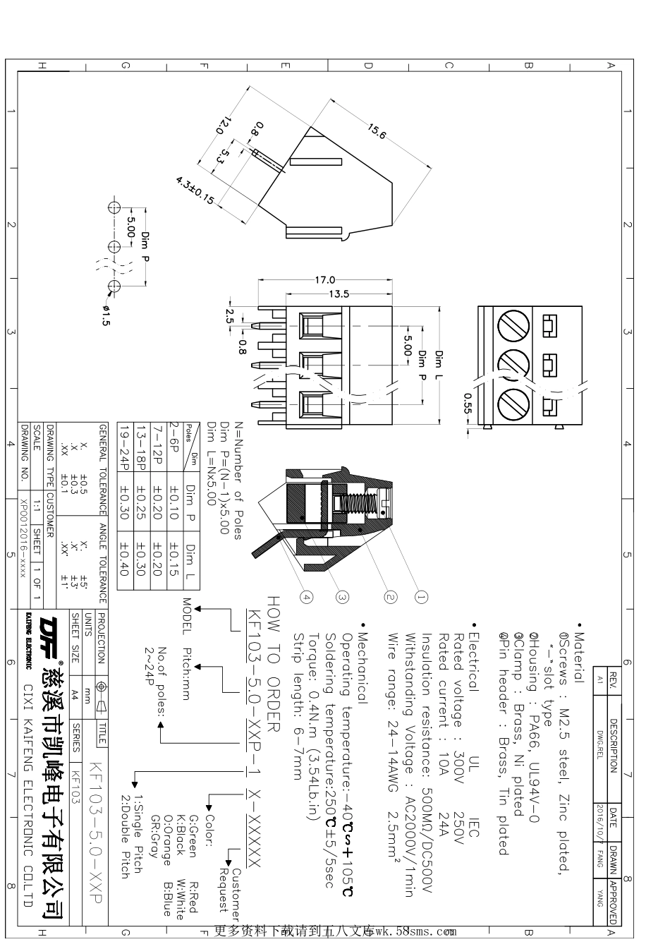 IC封装资料_连接器_KF103-5.0-12P.pdf_第1页