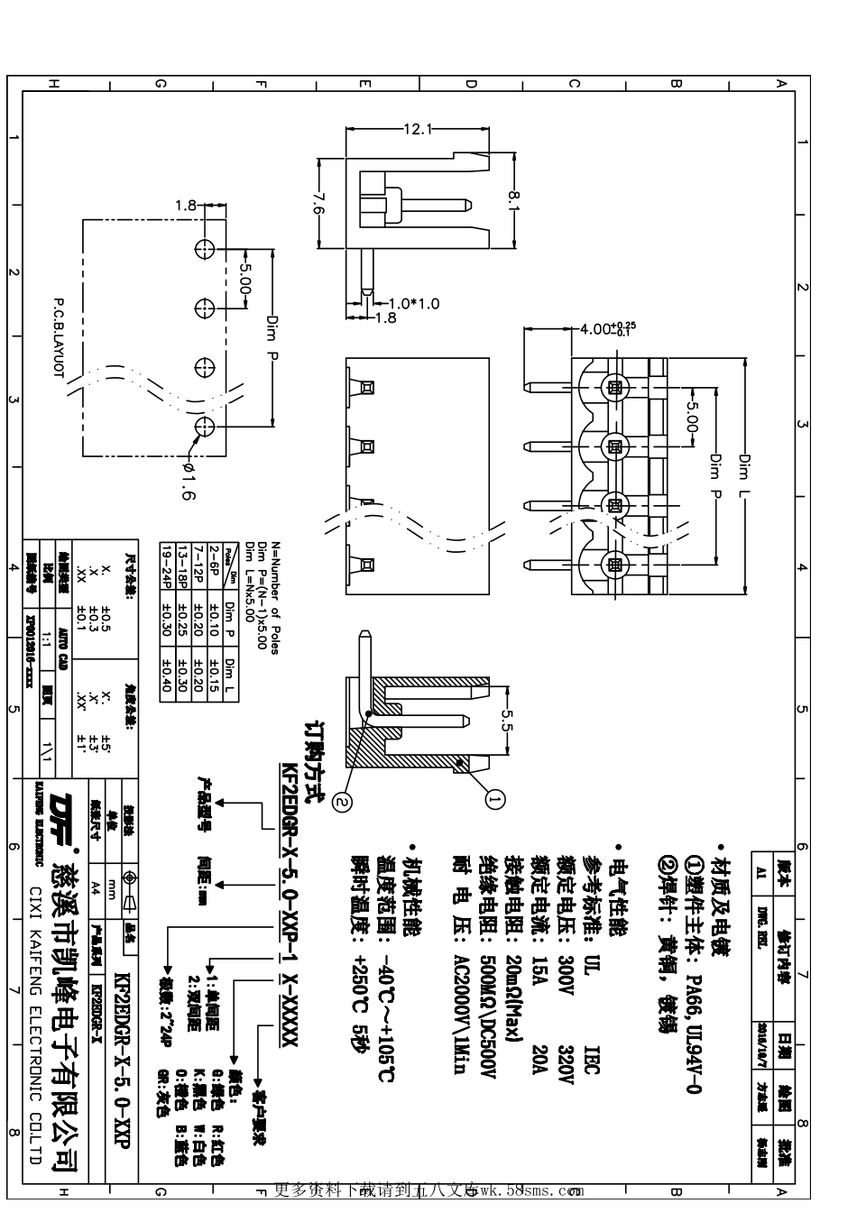 IC封装资料_连接器_KF2EDGR-X-5.0-15P.pdf_第1页