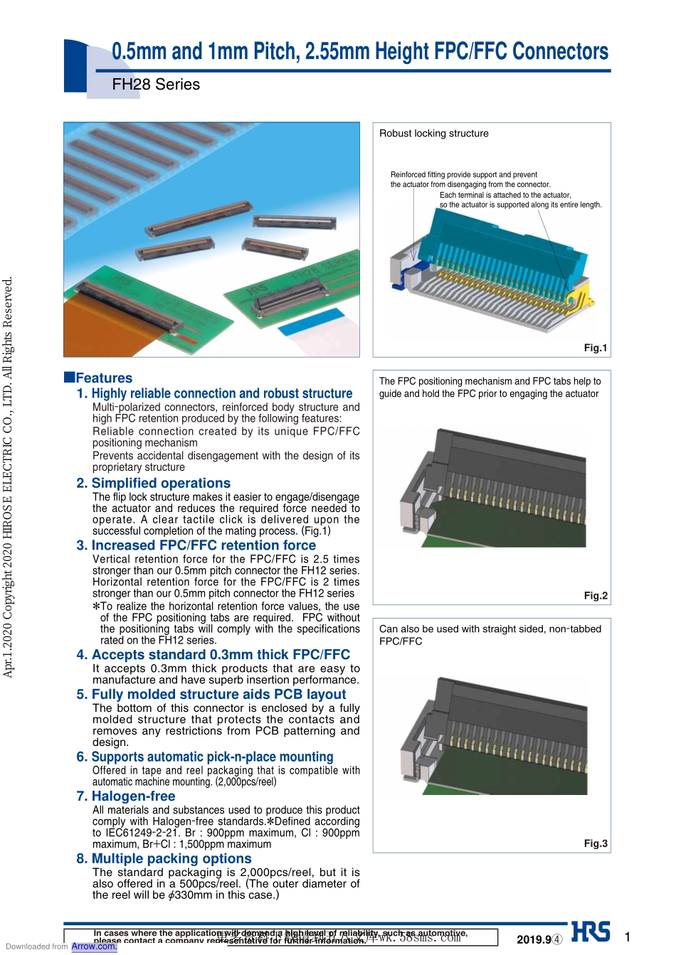 IC封装资料_连接器_FH28-45S-0_5SH.pdf_第1页