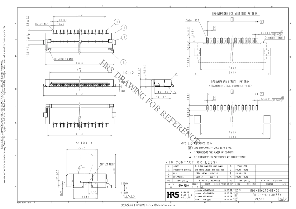 IC封装资料_连接器_FH12-6S-1SH_55_.pdf_第1页