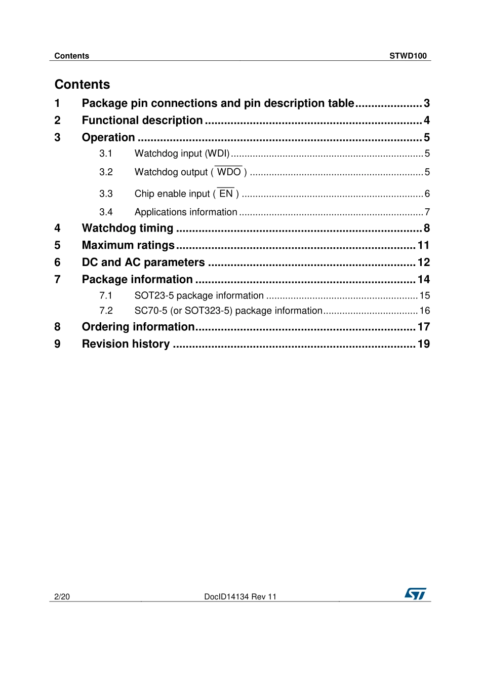 IC封装资料_电源管理芯片_STWD100PYW83F.pdf_第2页
