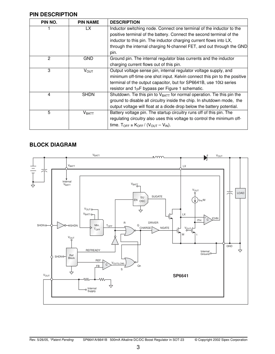 IC封装资料_电源管理芯片_SP6641BEK-L-5-0_TR.pdf_第3页