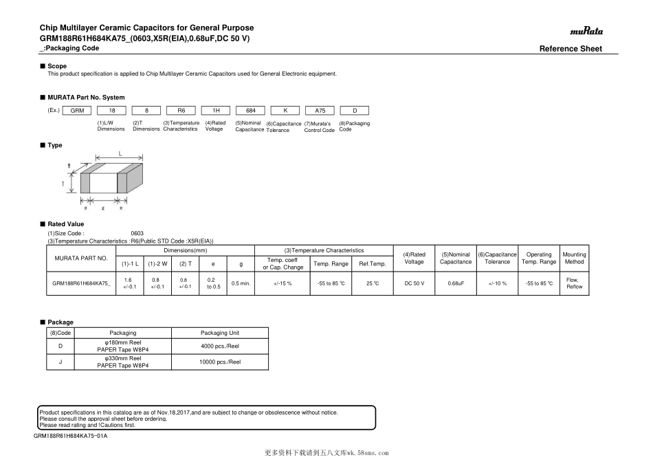 IC封装资料_电容_GRM188R61H684KA75D.pdf_第1页