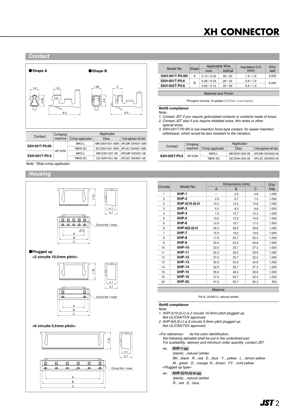 IC封装资料_连接器_B4B-XH-A_LF__SN_.pdf_第2页