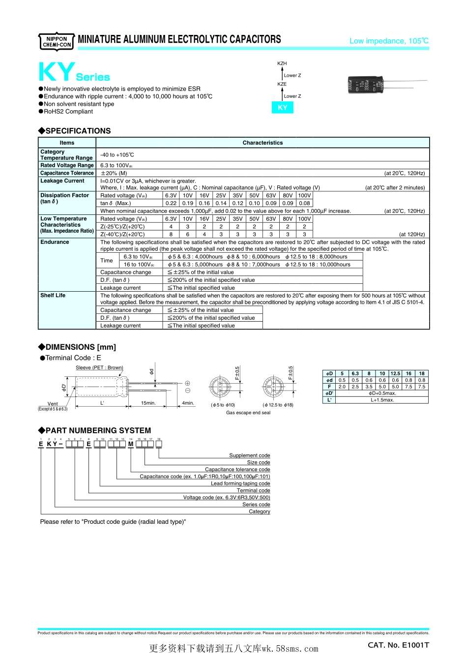 IC封装资料_电容_EKY-350ELL222MM25S.pdf_第1页