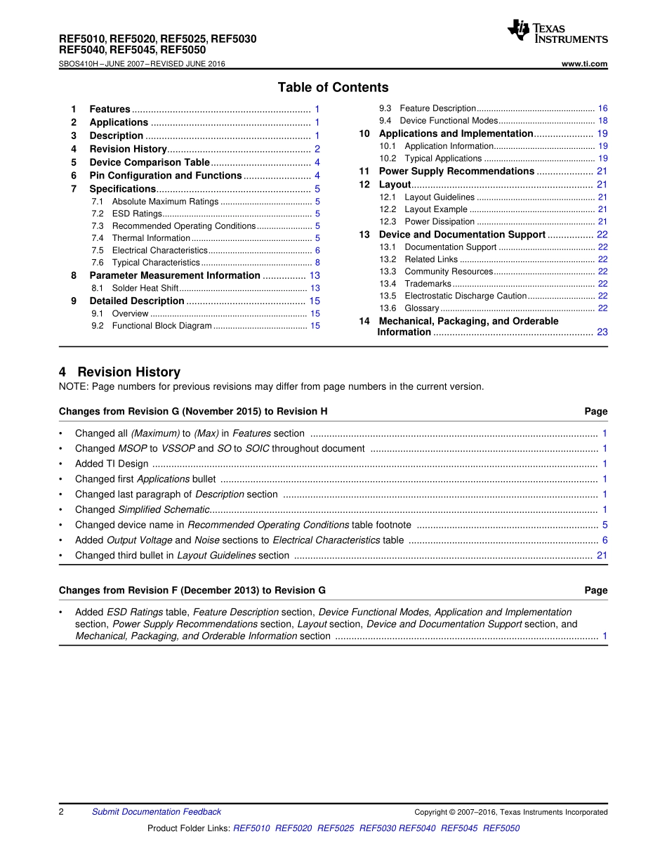 IC封装资料_电源管理芯片_REF5025AIDR.pdf_第2页