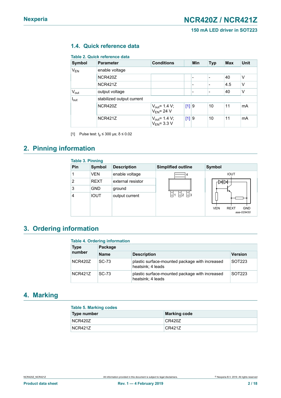 IC封装资料_电源管理芯片_NCR420ZX.pdf_第2页