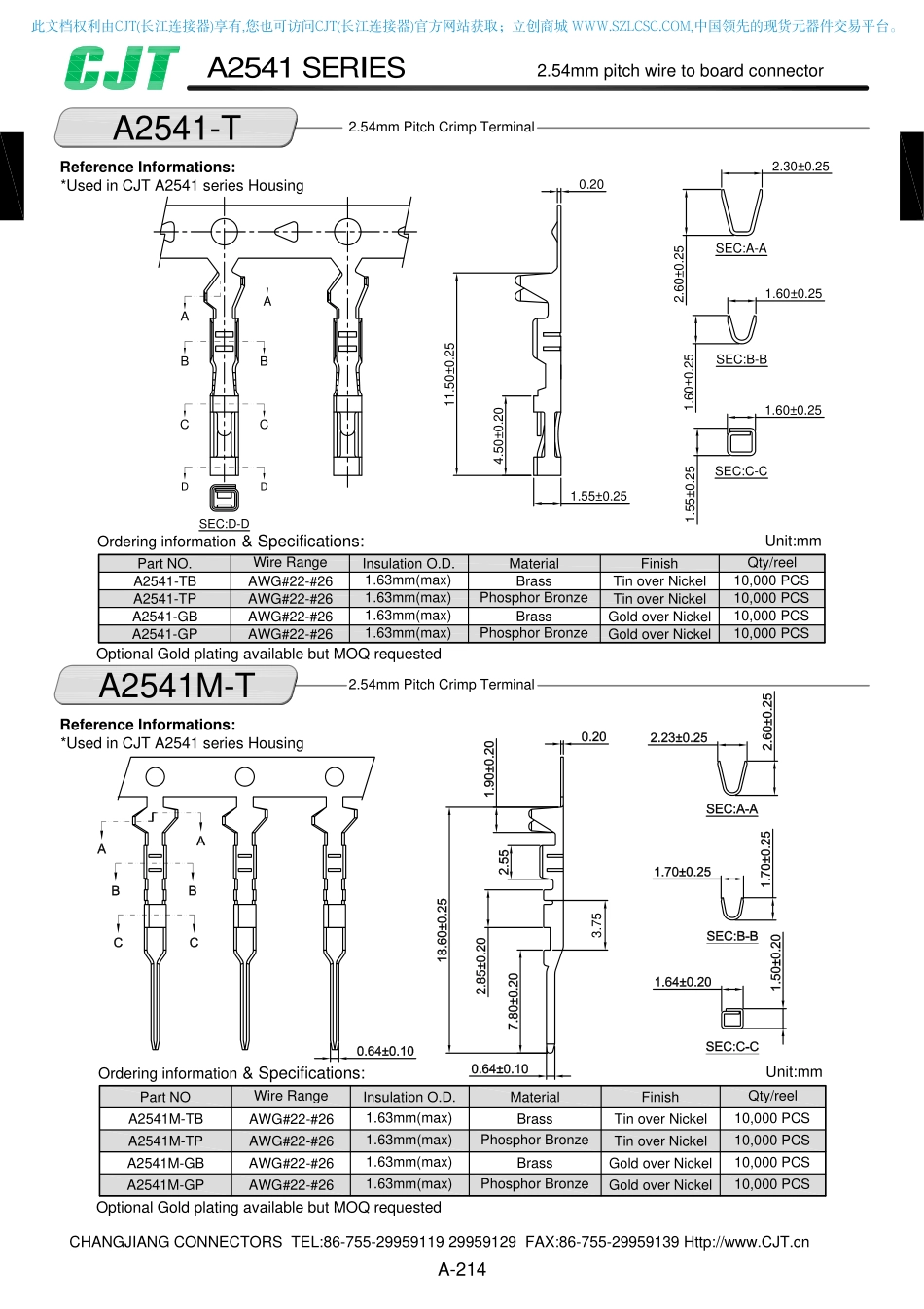 IC封装资料_连接器_A2541HWV-33P.pdf_第3页