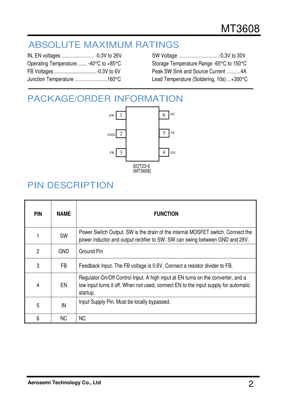 IC封装资料_电源管理芯片_MT3608.pdf_第2页