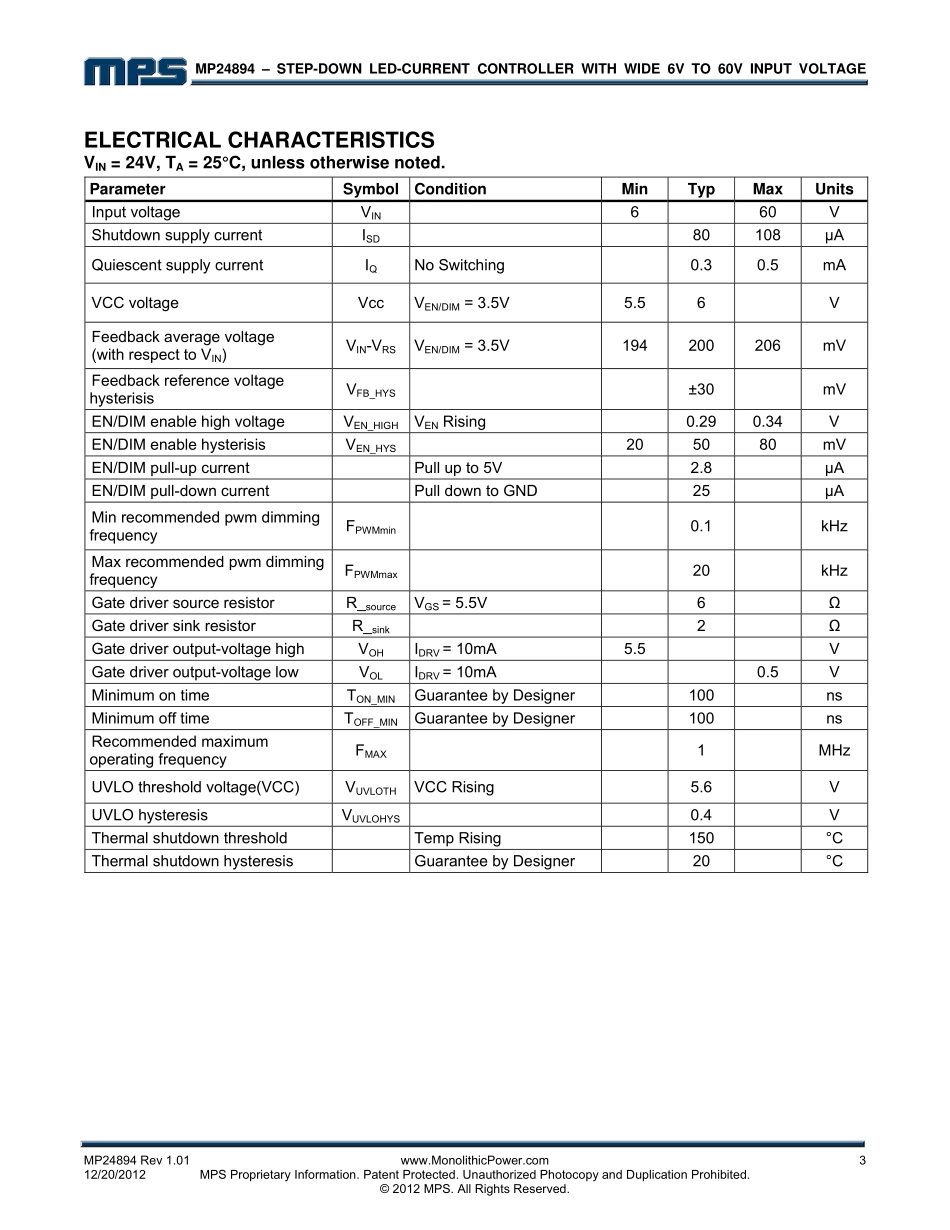 IC封装资料_电源管理芯片_MP24894GJ-Z.pdf_第3页