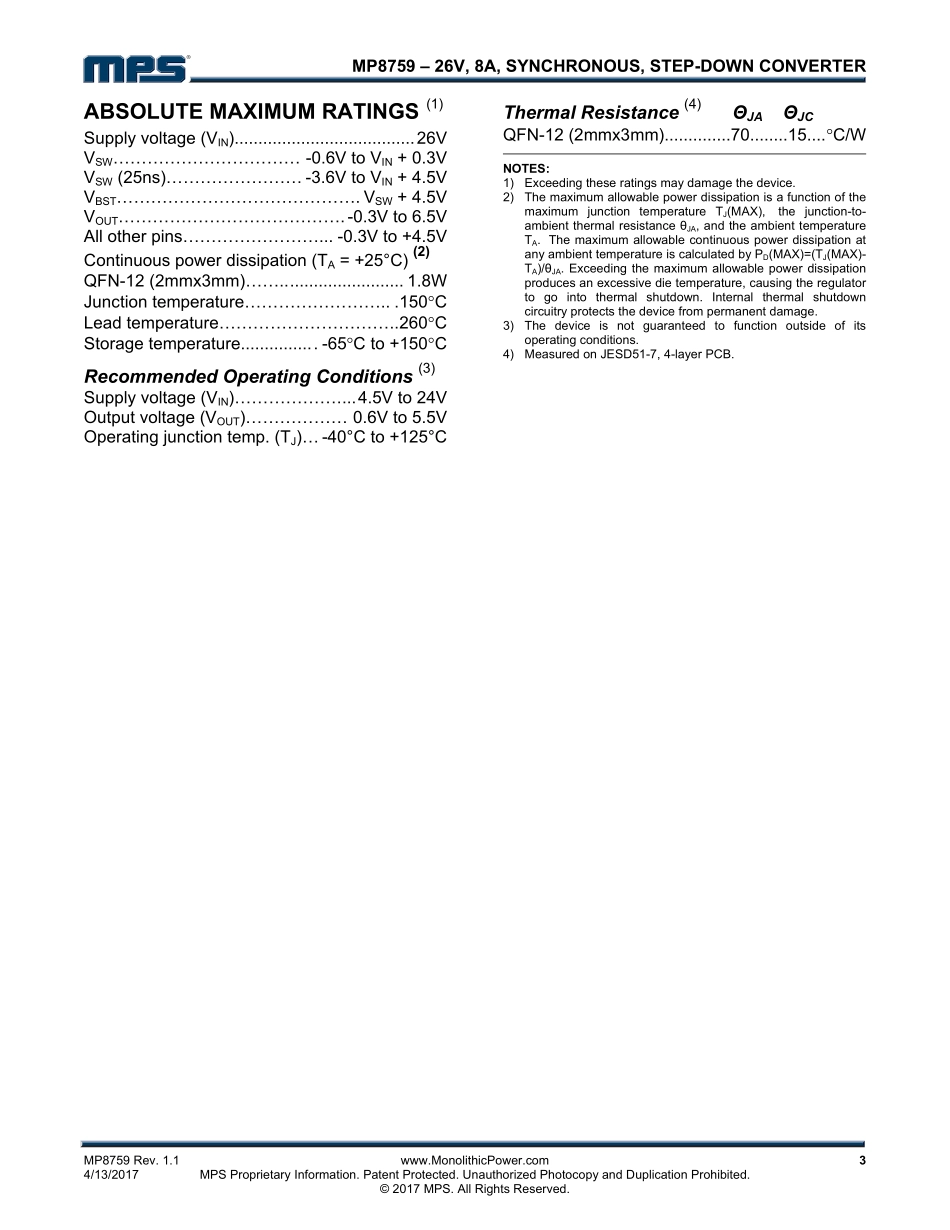 IC封装资料_电源管理芯片_MP8759.pdf_第3页