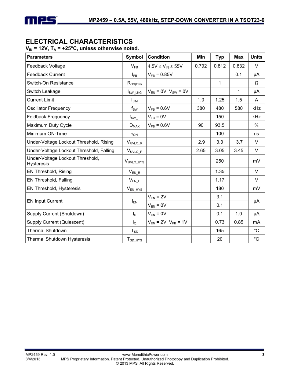 IC封装资料_电源管理芯片_MP2459GJ-Z.pdf_第3页