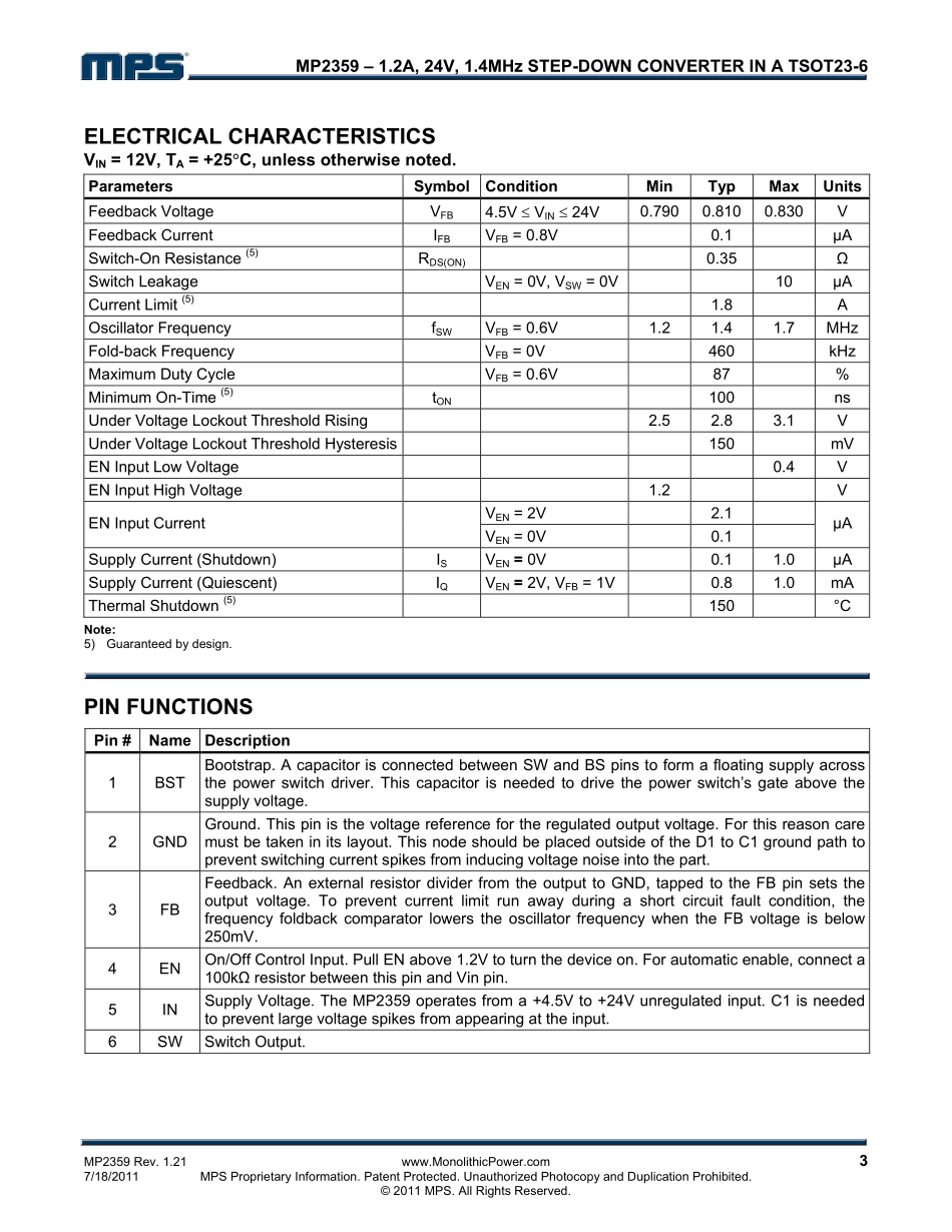 IC封装资料_电源管理芯片_MP2359DJ-LF-Z.pdf_第3页
