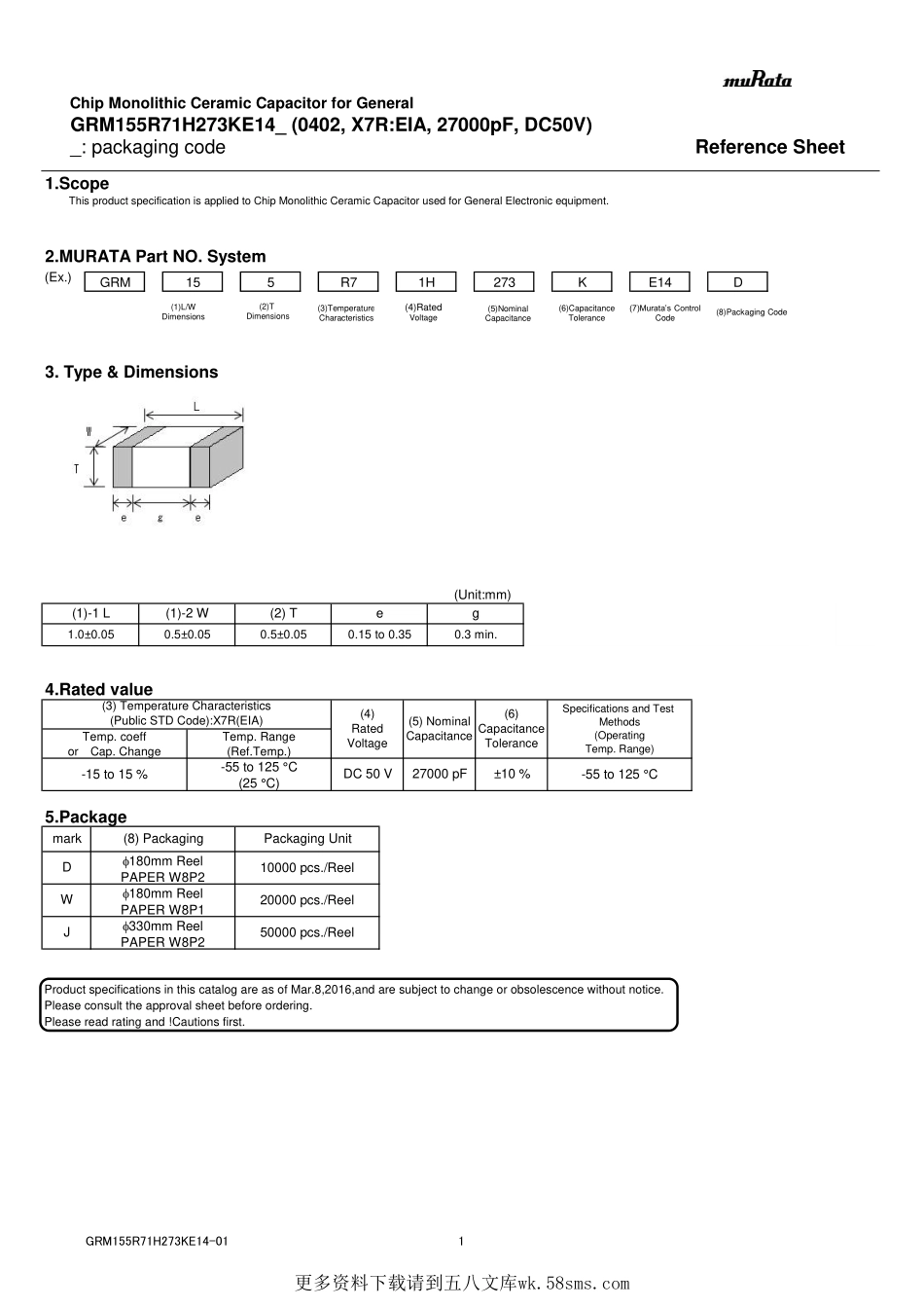 IC封装资料_电容_GRM155R71H273KE14D.pdf_第1页