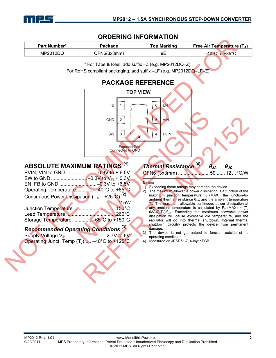 IC封装资料_电源管理芯片_MP2012DQ-LF-Z.pdf_第2页
