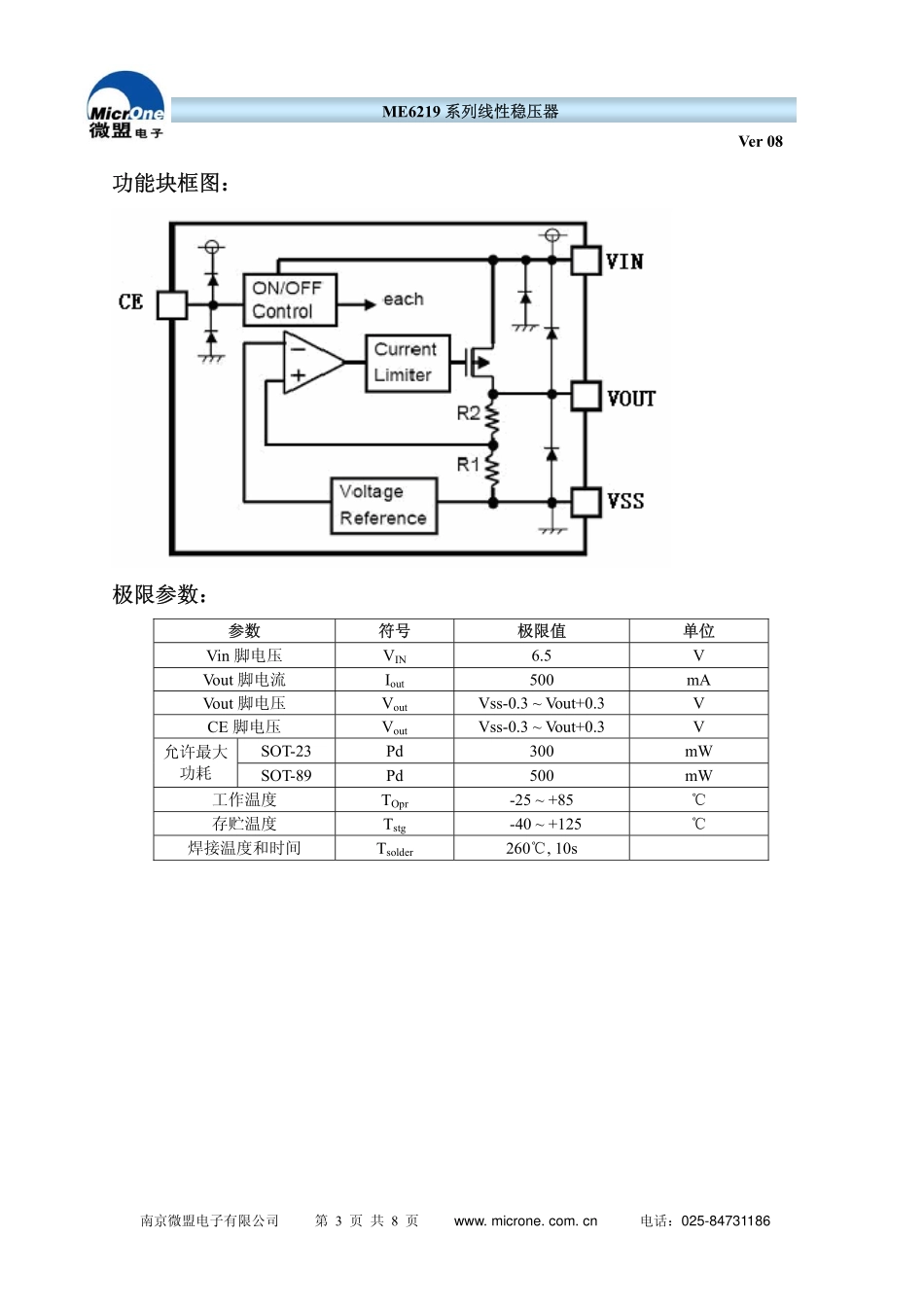 IC封装资料_电源管理芯片_ME6219C28M5G.pdf_第3页