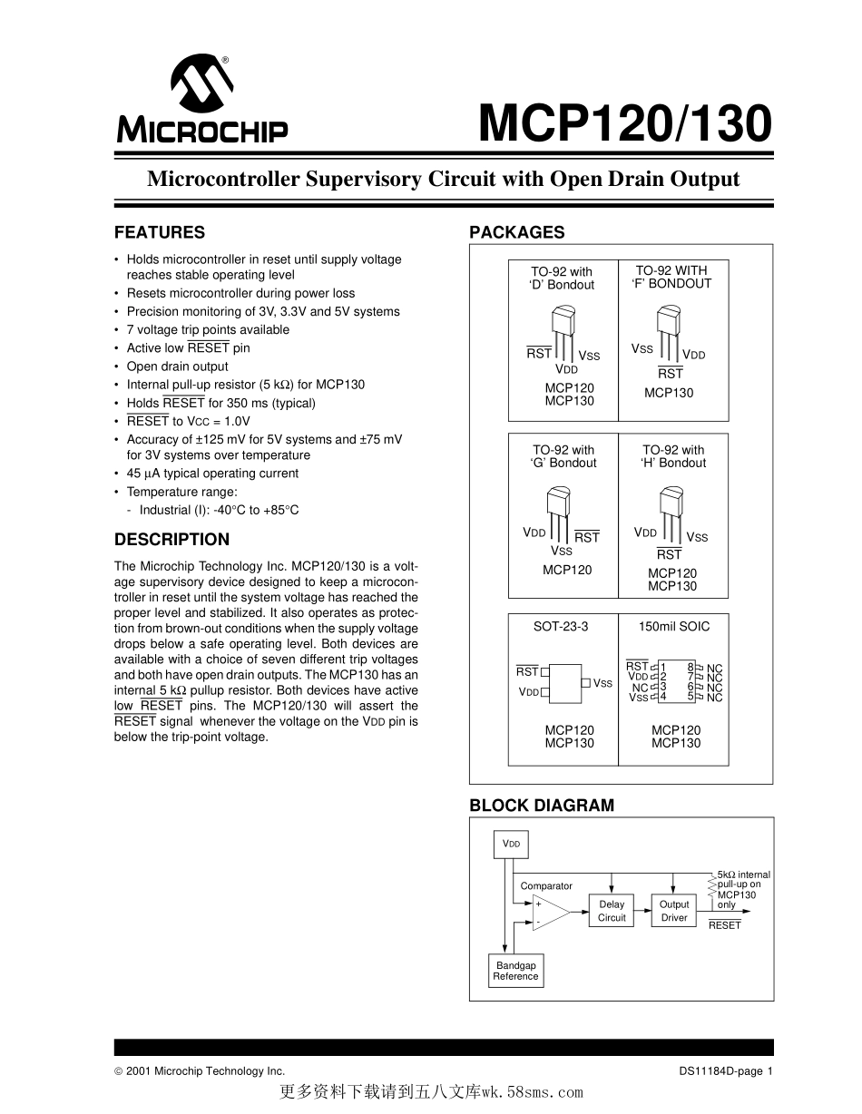 IC封装资料_电源管理芯片_MCP120T-315I_TT.pdf_第1页