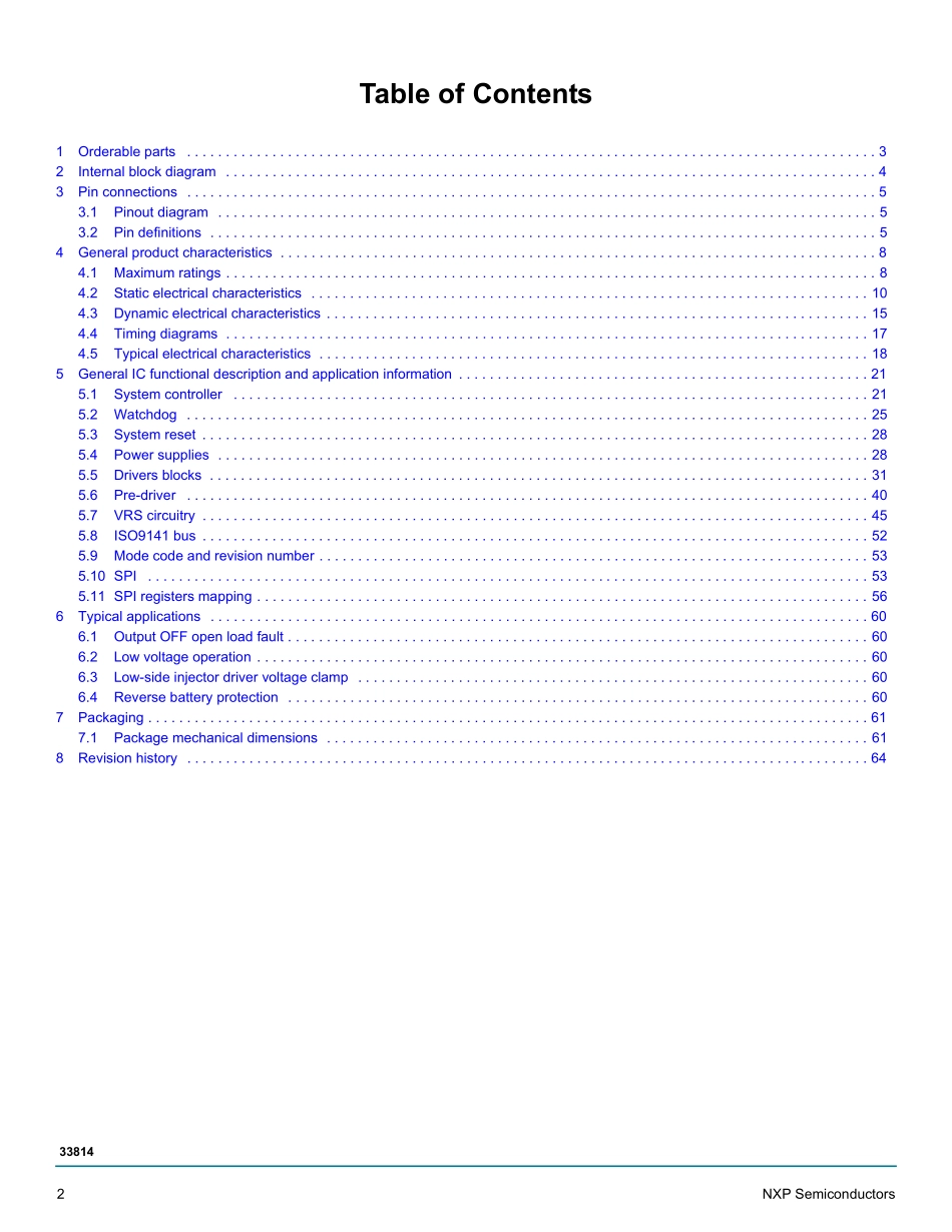 IC封装资料_电源管理芯片_MC33814AE.pdf_第2页