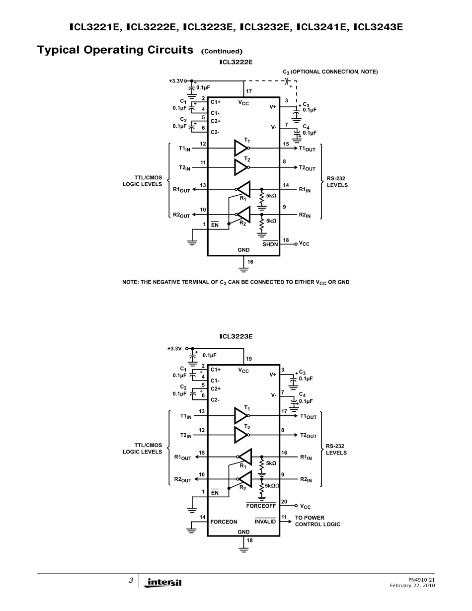 IC封装资料_接口及驱动芯片_ICL3232EIA_T.pdf_第3页