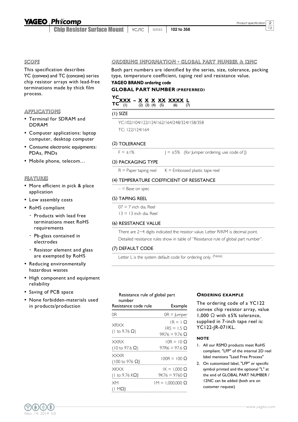 IC封装资料_电阻_YC124-JR-0710KL.pdf_第2页