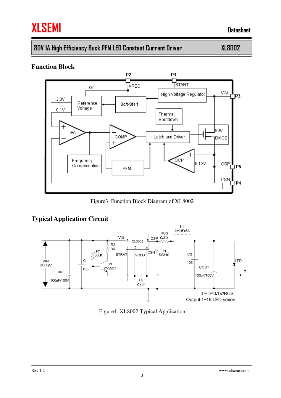 IC封装资料_电源管理芯片_XL8002.pdf_第3页