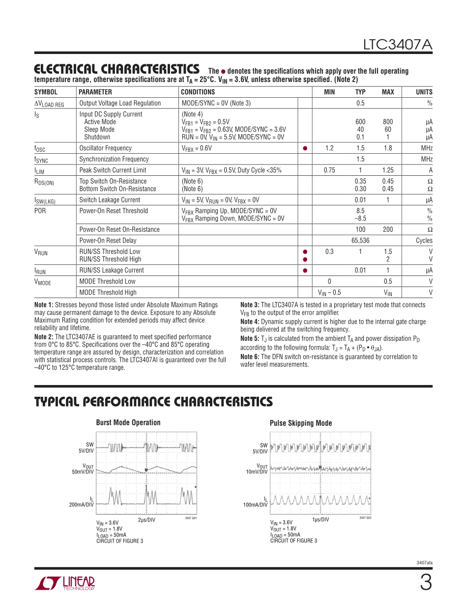 IC封装资料_电源管理芯片_LTC3407AEDD_TRPBF.pdf_第3页