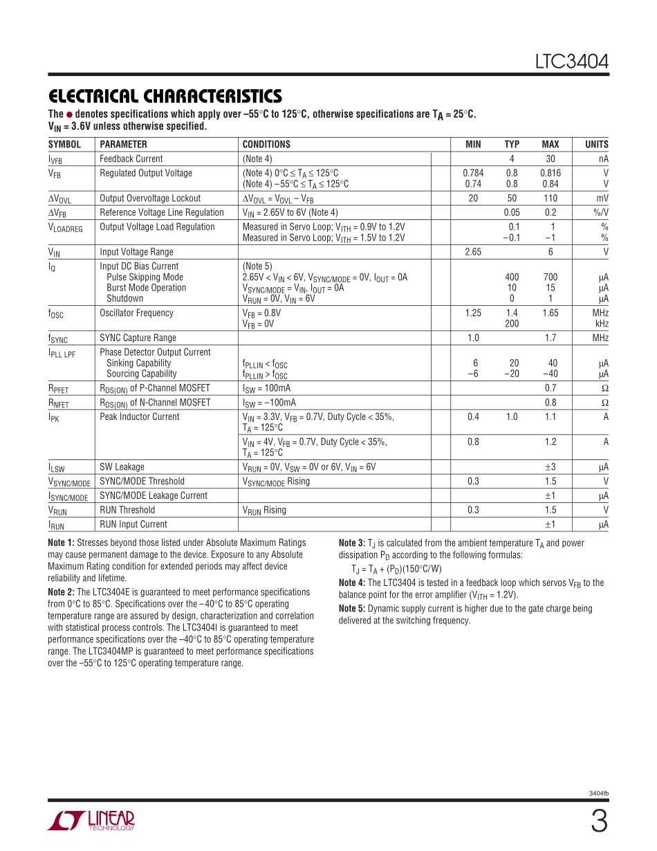 IC封装资料_电源管理芯片_LTC3404EMS8_TRPBF.pdf_第3页