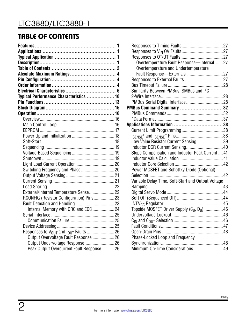 IC封装资料_电源管理芯片_LTC3880EUJ_TRPBF.pdf_第2页