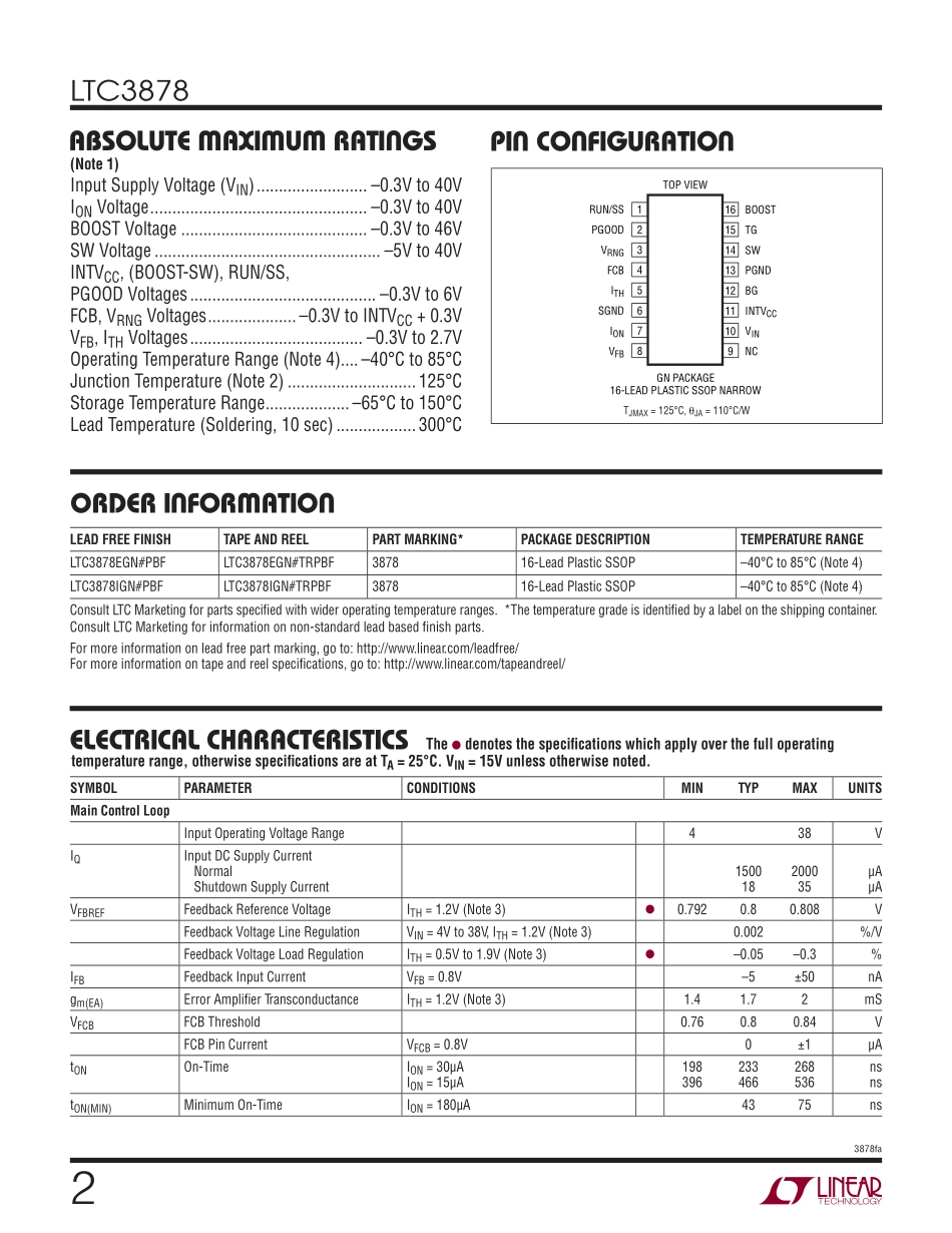 IC封装资料_电源管理芯片_LTC3878EGN_TRPBF.pdf_第2页