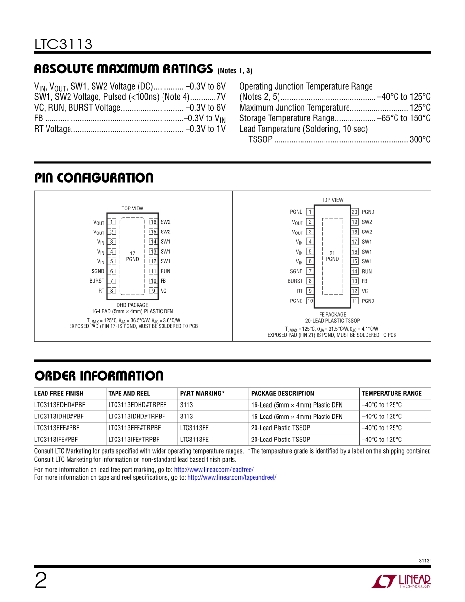 IC封装资料_电源管理芯片_LTC3113EDHD_TRPBF.pdf_第2页