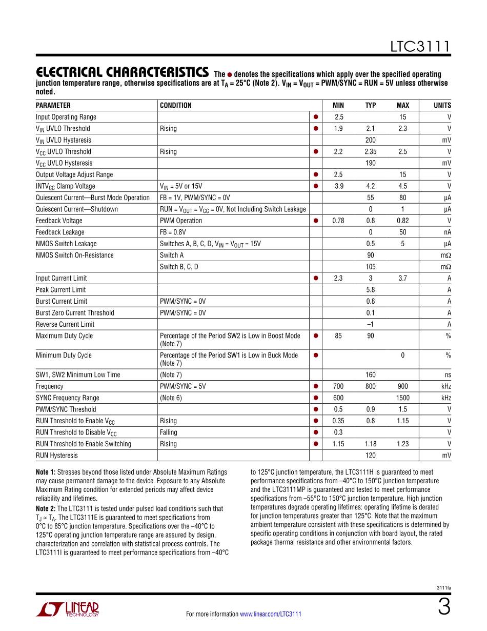 IC封装资料_电源管理芯片_LTC3111EMSE_PBF.pdf_第3页