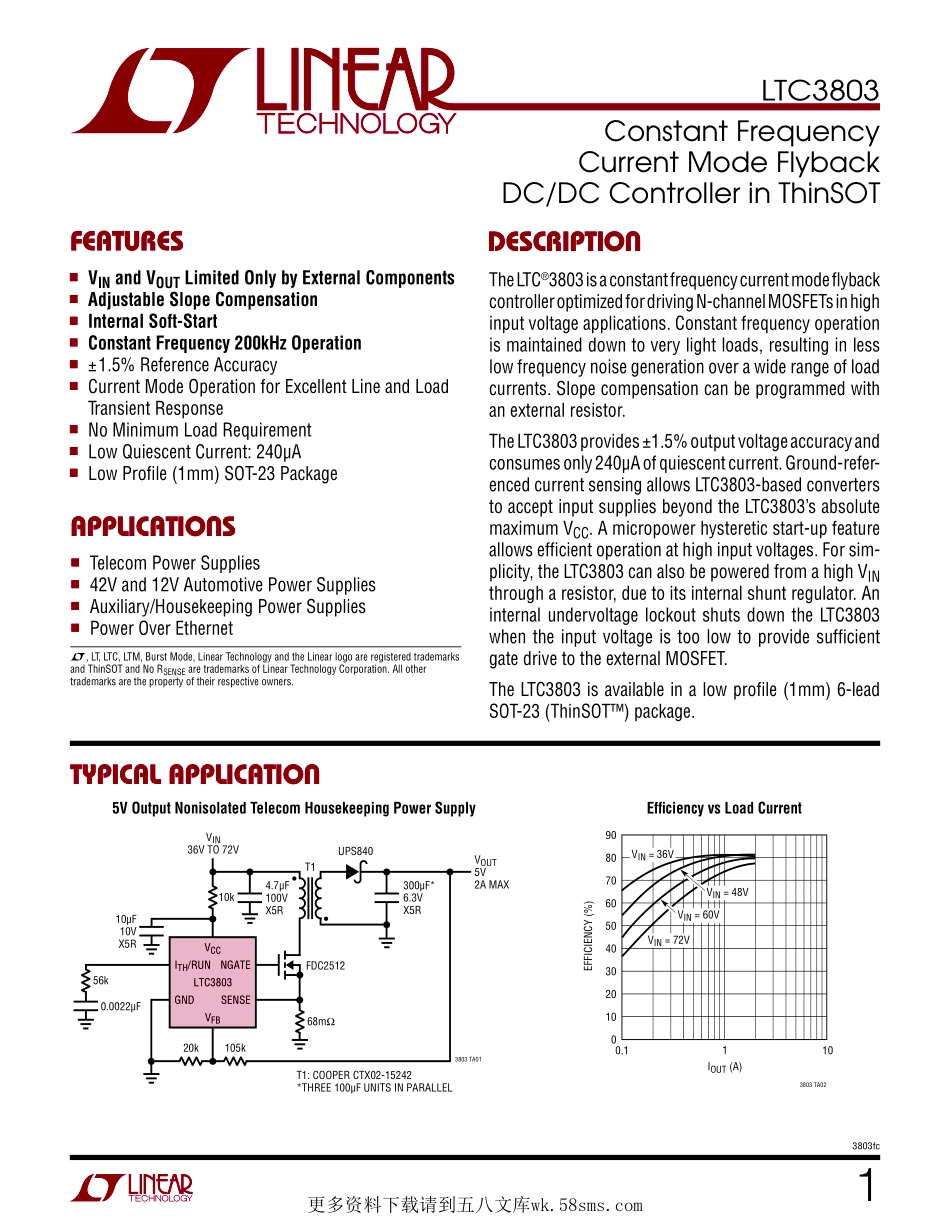 IC封装资料_电源管理芯片_LTC3803HS6_TRMPBF.pdf_第1页