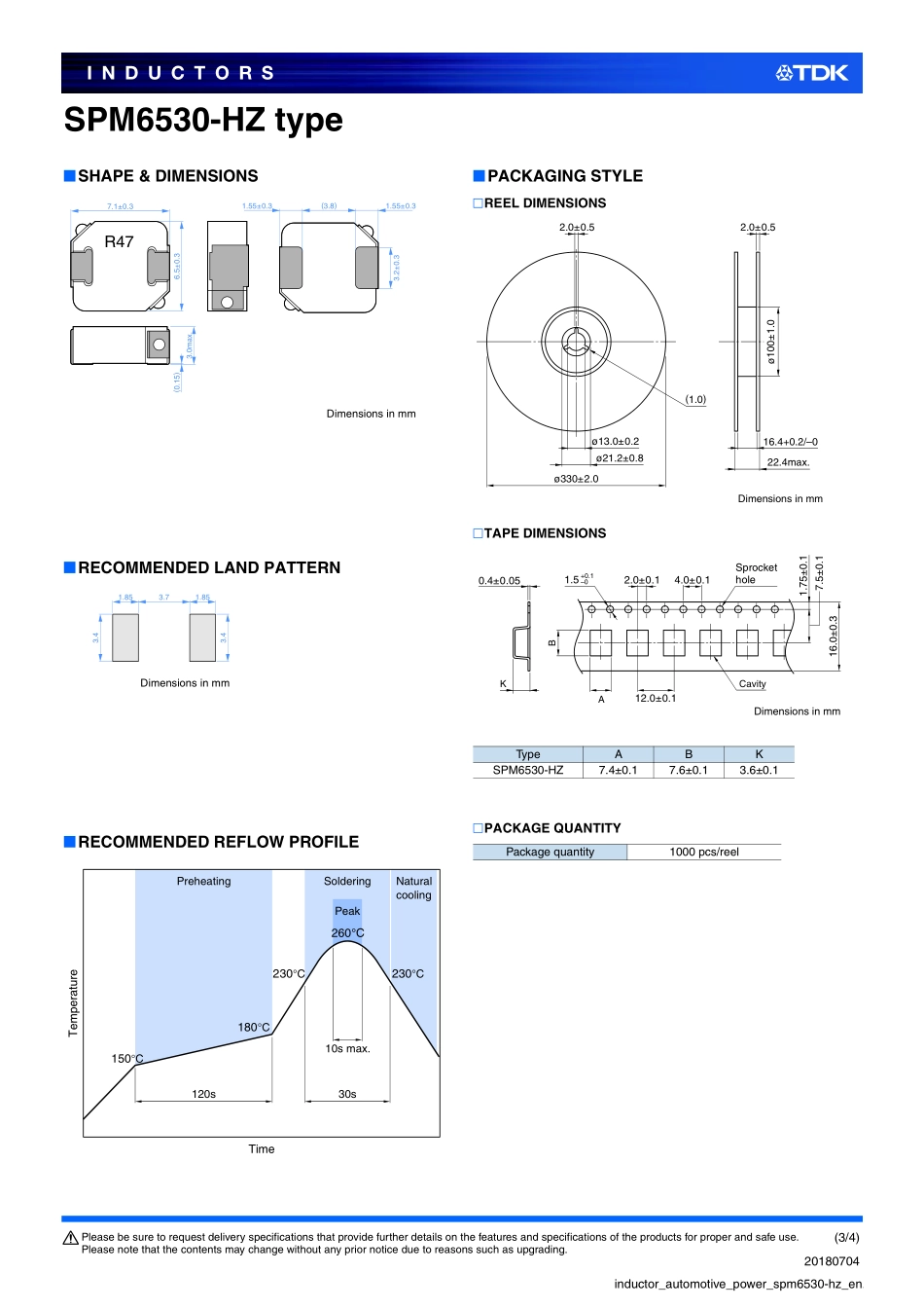 IC封装资料_电感_SPM6530T-150M-HZ.pdf_第3页