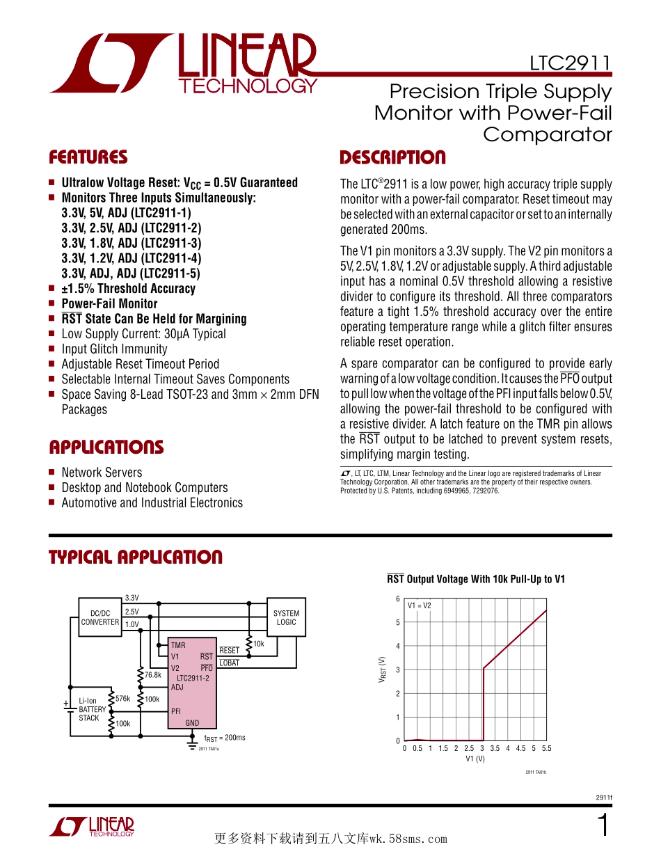 IC封装资料_电源管理芯片_LTC2911CTS8-2_TRMPBF.pdf_第1页