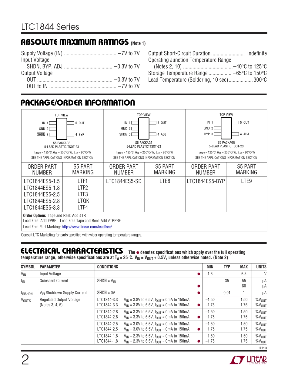 IC封装资料_电源管理芯片_LTC1844ES5-SD_TRMPBF.pdf_第2页