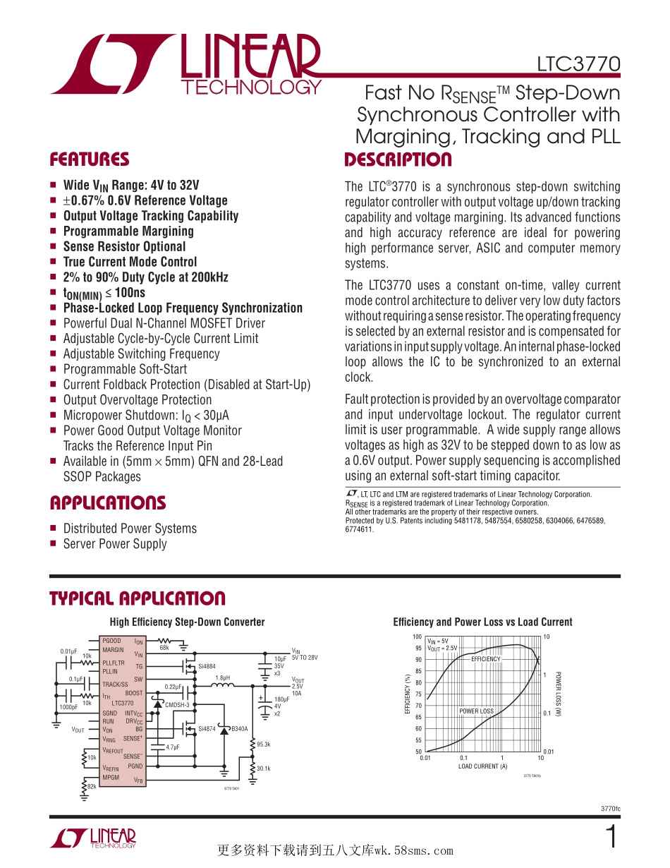 IC封装资料_电源管理芯片_LTC3770EUH_TRPBF.pdf_第1页