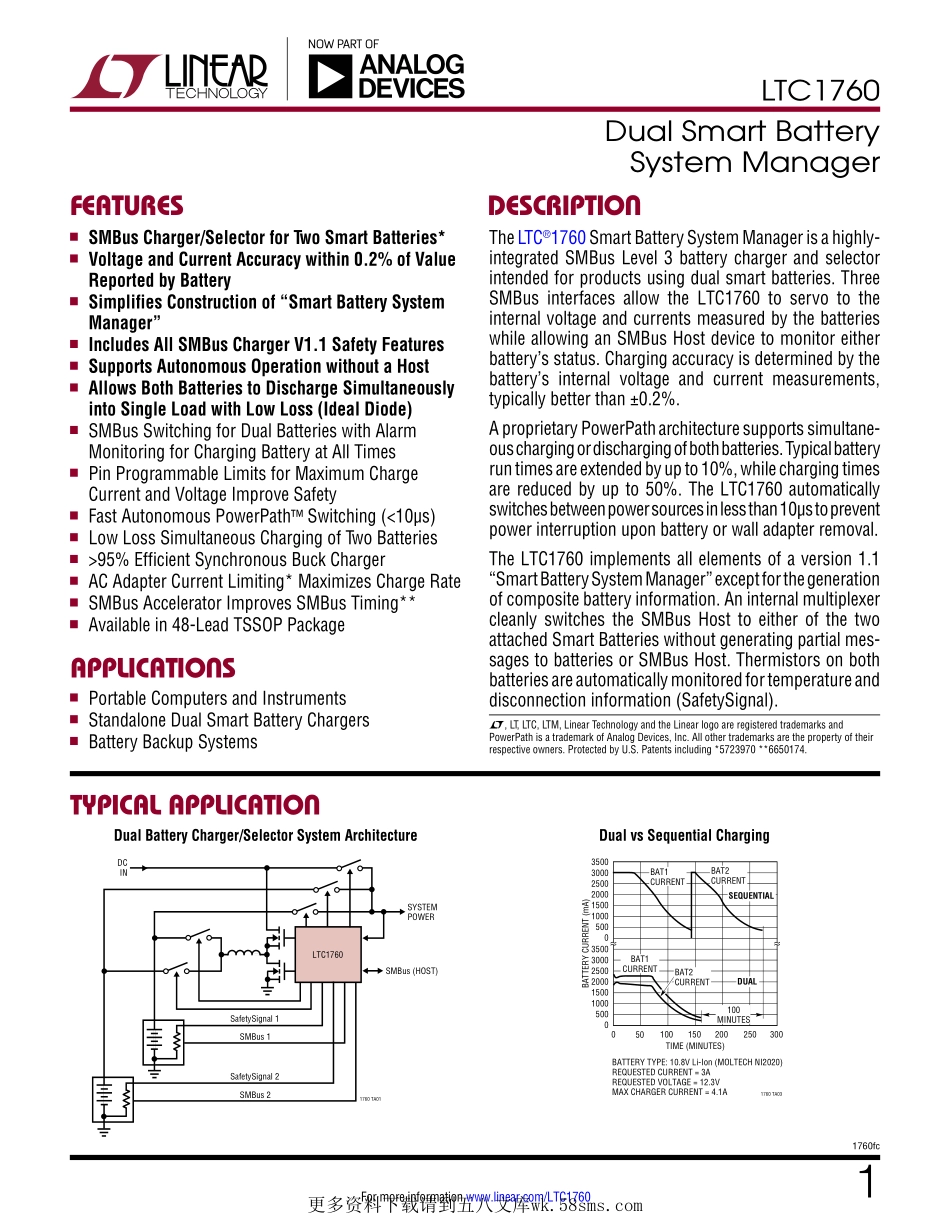 IC封装资料_电源管理芯片_LTC1760CFW_PBF.pdf_第1页