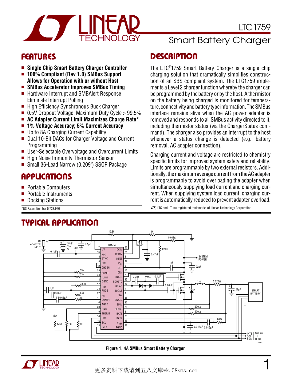 IC封装资料_电源管理芯片_LTC1759CG_TRPBF.pdf_第1页