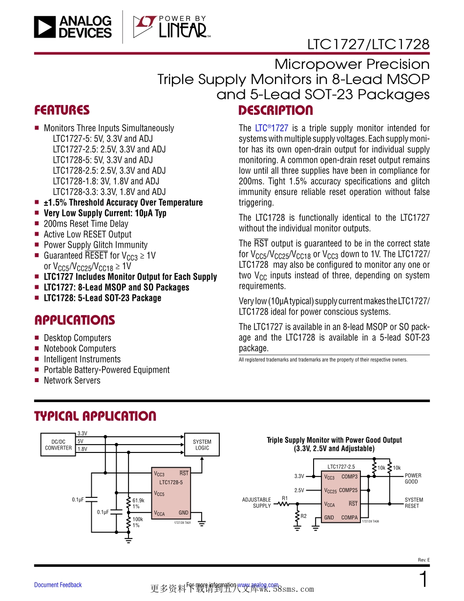 IC封装资料_电源管理芯片_LTC1728ES5-5_TRMPBF.pdf_第1页