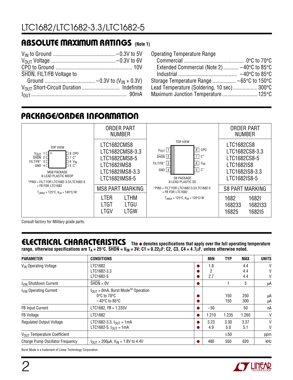 IC封装资料_电源管理芯片_LTC1682IMS8-3.3_TRPBF.pdf_第2页