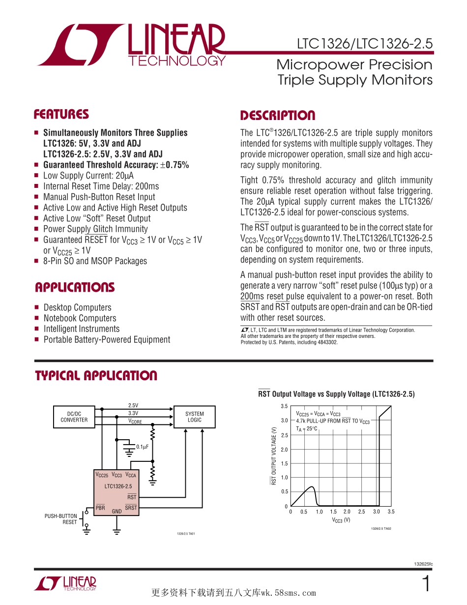 IC封装资料_电源管理芯片_LTC1326CS8-2.5_PBF.pdf_第1页