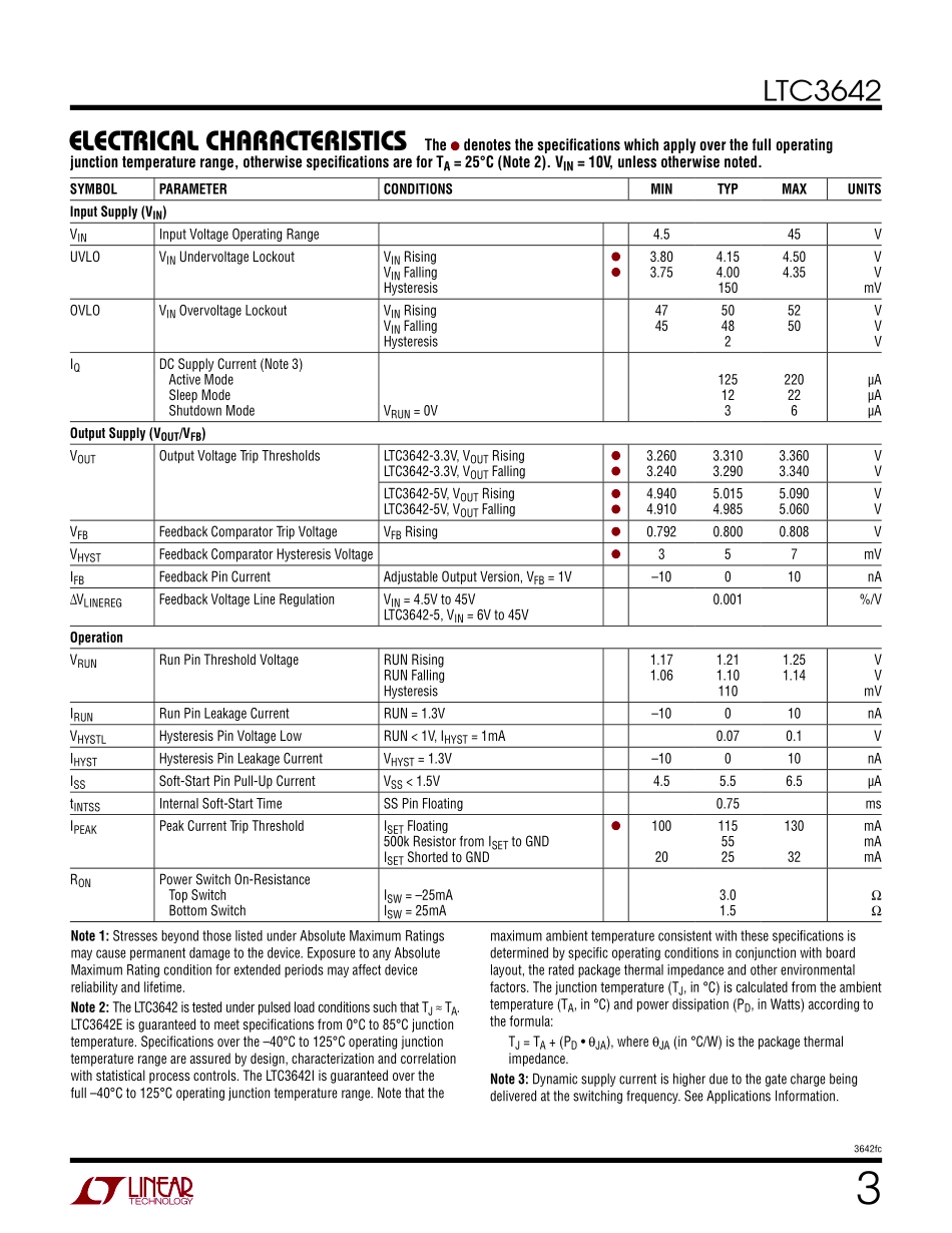 IC封装资料_电源管理芯片_LTC3642EDD-3.3_TRPBF.pdf_第3页