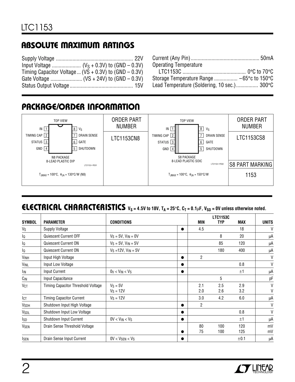 IC封装资料_电源管理芯片_LTC1153CS8_PBF.pdf_第2页