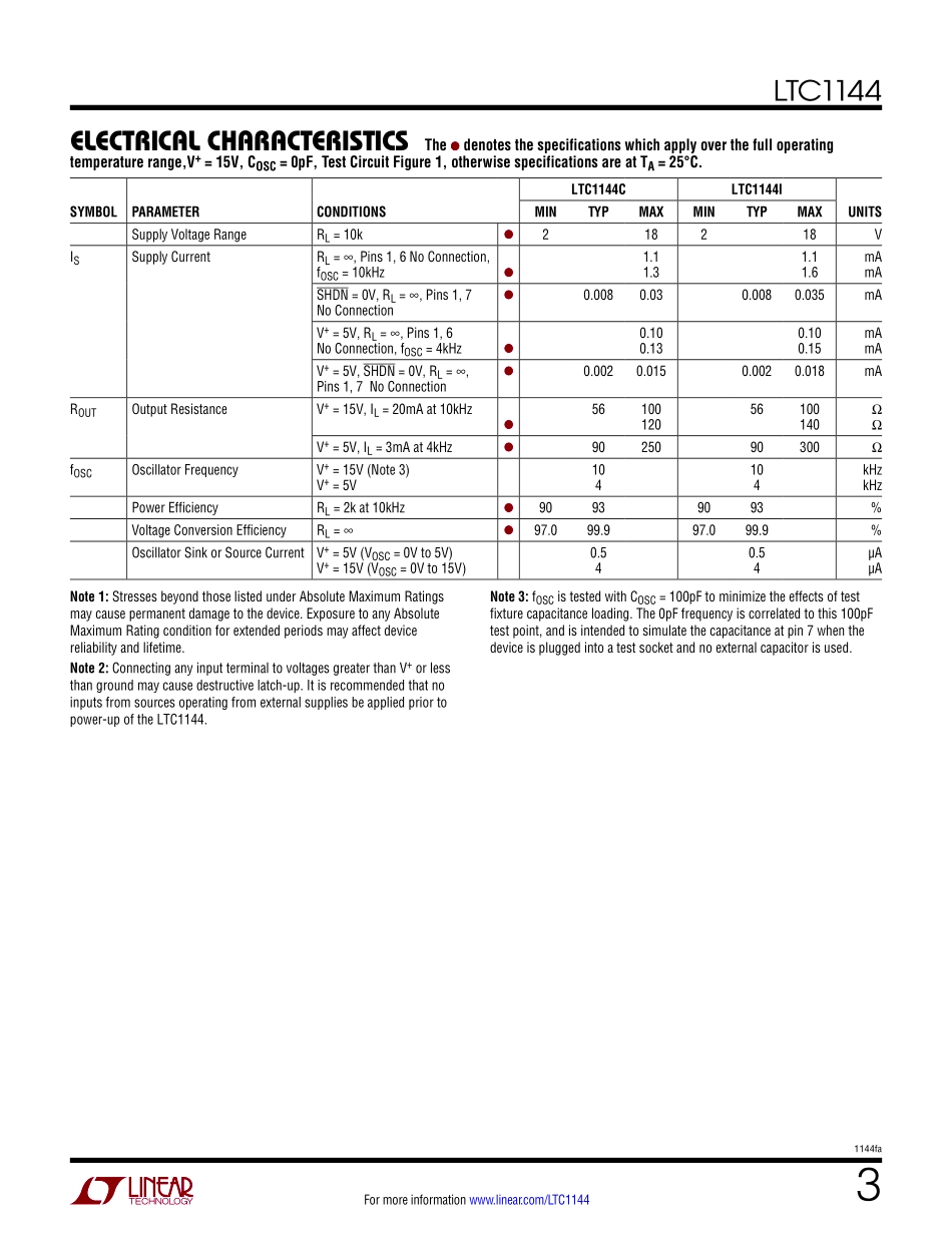 IC封装资料_电源管理芯片_LTC1144CS8_TRPBF.pdf_第3页