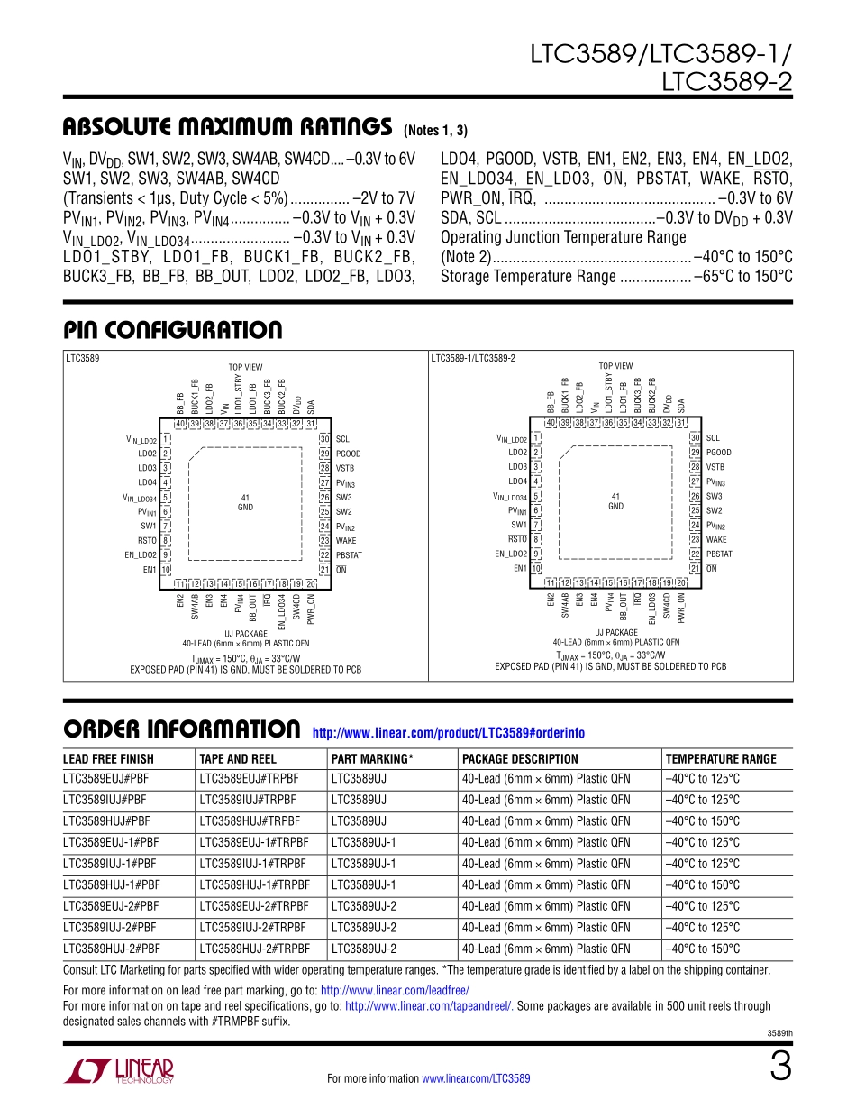 IC封装资料_电源管理芯片_LTC3589EUJ-2_TRPBF.pdf_第3页