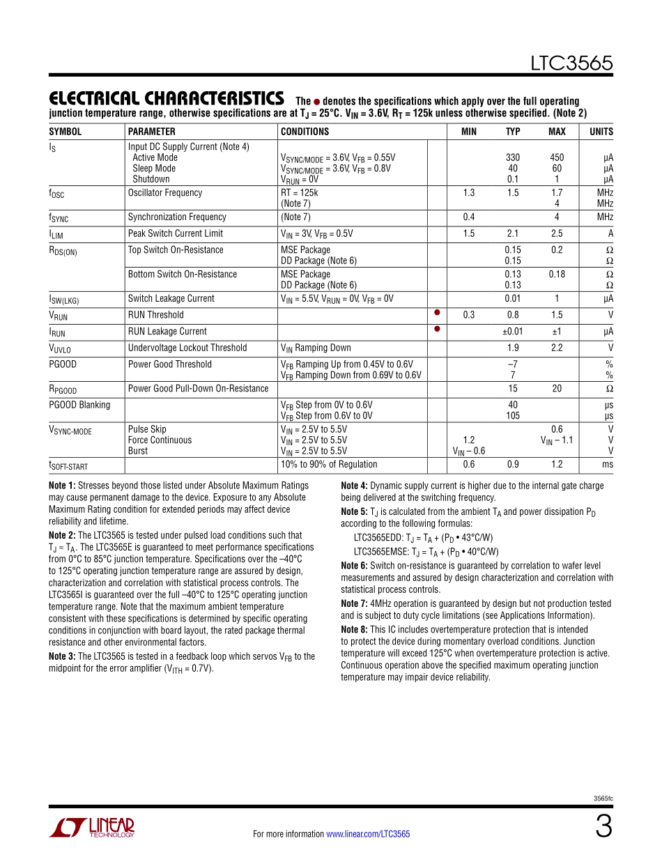 IC封装资料_电源管理芯片_LTC3565EDD_PBF.pdf_第3页